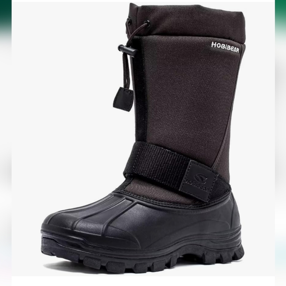 HOBIBEAR Men's Winter Snow Boots | Insulated Waterproof.